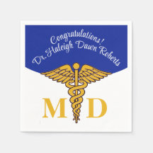Caduceus Bleu & Blanc Médicale School Graduation