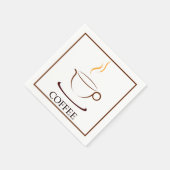 Serviette En Papier Café (Coin)