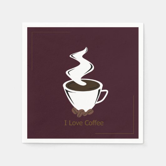 Serviette En Papier Café (Devant)