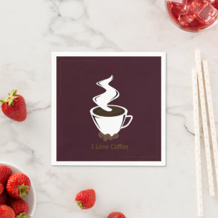 Serviette En Papier Café