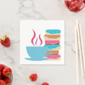 Serviette En Papier Café (En situation)