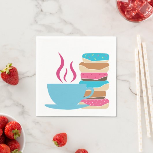 Serviette En Papier Café (En situation)