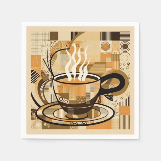 Serviette En Papier Café (Devant)