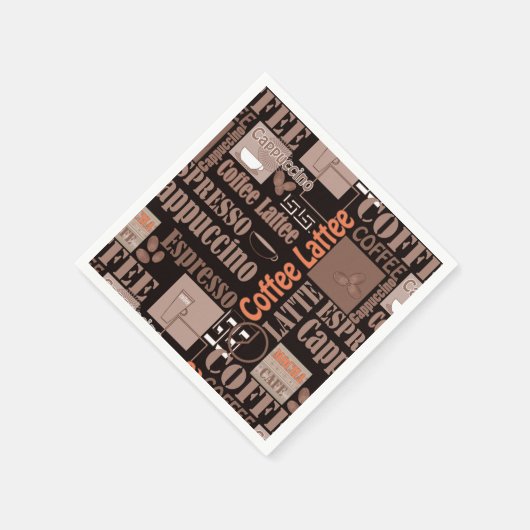 Serviette En Papier Café (Coin)