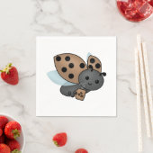Serviette En Papier Café à boire Ladybug serviettes (En situation)