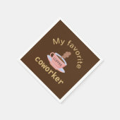 Serviette En Papier Café amusant (Coin)