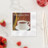 Serviette En Papier Café Art (En situation)