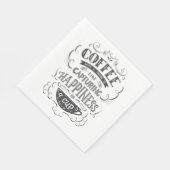 Serviette En Papier Café Avec Un Ami (Coin)