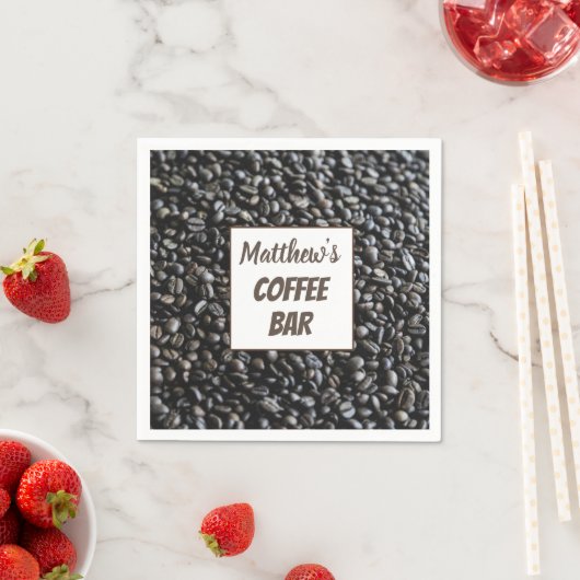 Serviette En Papier Café-Bar personnalisé Serviettes personnalisées (En situation)