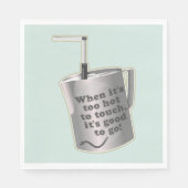 Serviette En Papier Café Barista cuillère à chauffer le lait (Devant)