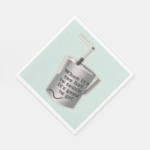 Serviette En Papier Café Barista cuillère à chauffer le lait (Coin)