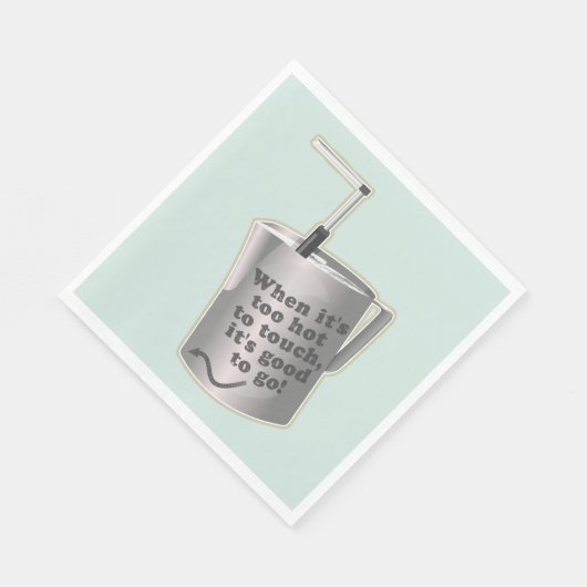 Serviette En Papier Café Barista cuillère à chauffer le lait (Coin)