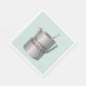 Serviette En Papier Café Barista faisant drôle docteur (Coin)