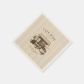 Serviette En Papier Cafe bebe fête de bébé mixte marron (Coin)