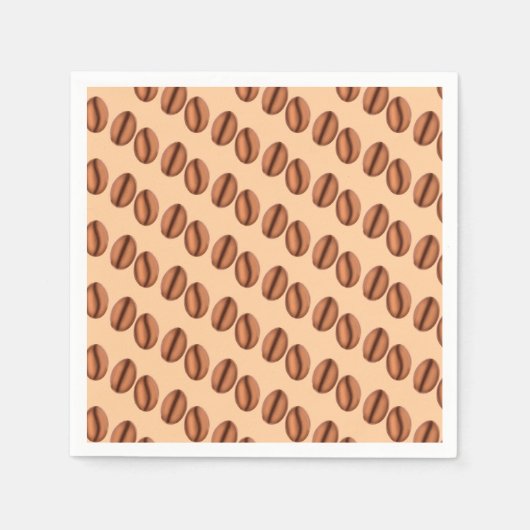 Serviette En Papier Café Caféine Haricots (Devant)