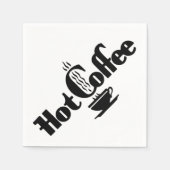 Serviette En Papier Café chaud rétro (Devant)