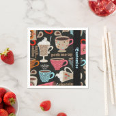 Serviette En Papier Café Cups Café serviettes (En situation)