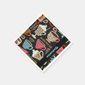 Serviette En Papier Café Cups Café serviettes (Coin)