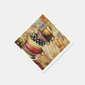 Serviette En Papier Café Cups Divine Napkin (Coin)