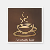 Serviette En Papier Café Dans Ma Coupe (Devant)