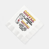 Serviette En Papier Café épelé à l'envers (Coin)