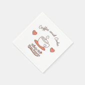 Serviette En Papier Café et Gâteau (Coin)