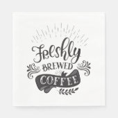 Serviette En Papier Café fraîchement moulu (Devant)
