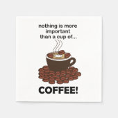 Serviette En Papier Café Funny Café Lover Fête du café (Devant)