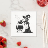 Serviette En Papier Café Halloween (En situation)