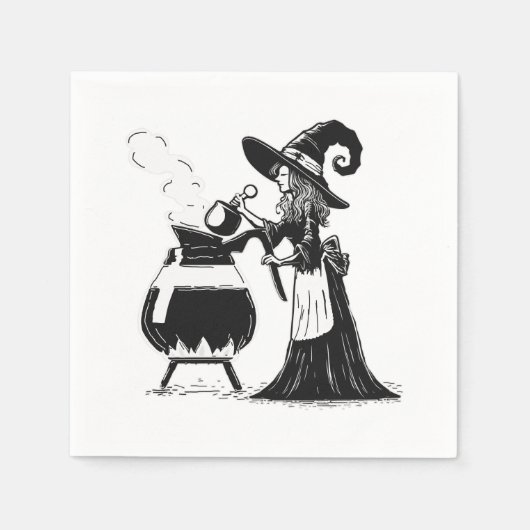Serviette En Papier Café Halloween (Devant)