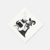 Serviette En Papier Café Halloween (Coin)