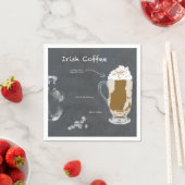 Serviette En Papier Café irlandais (En situation)