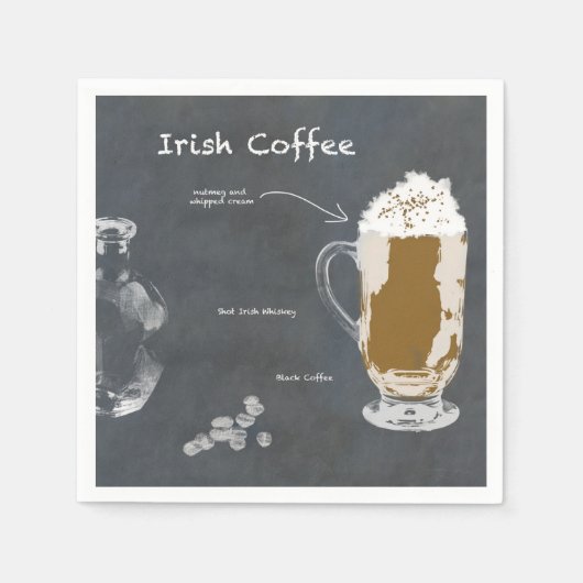 Serviette En Papier Café irlandais (Devant)