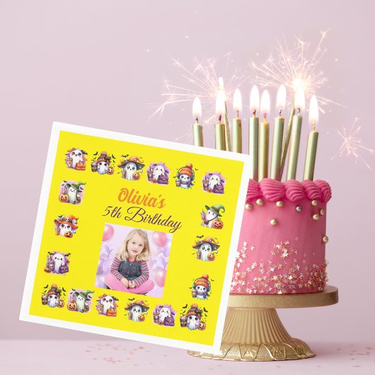 Serviette En Papier Café Lover Ghost Table Napkin pour enfants Anniver