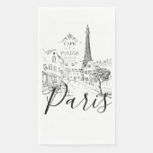Serviette En Papier Café Paris (Devant)