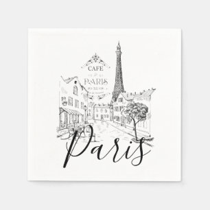 Serviette En Papier Café Paris
