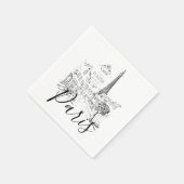 Serviette En Papier Café Paris (Coin)