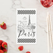 Serviette En Papier Cafe Paris Papier Serviettes (En situation)