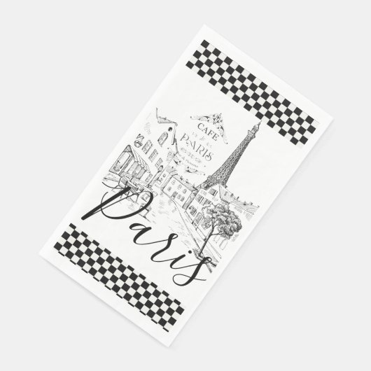 Serviette En Papier Cafe Paris Papier Serviettes (Coin)