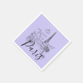 Serviette En Papier Cafe Paris Serviettes (Coin)