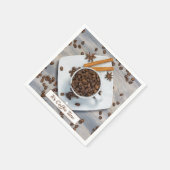 Serviette En Papier Café pour Brunch ou réunion de bureau (Coin)