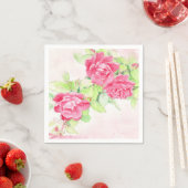 Serviette En Papier Café Rose (En situation)