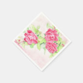 Serviette En Papier Café Rose (Coin)