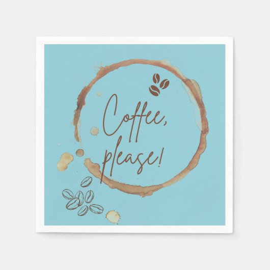 Serviette En Papier Café S'Il Vous Plaît (Devant)