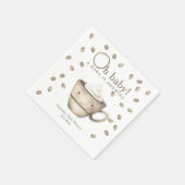 Serviette En Papier Café Un bébé brasse du Baby shower (Coin)