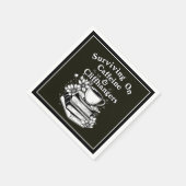 Serviette En Papier Caféine et suspense (Coin)