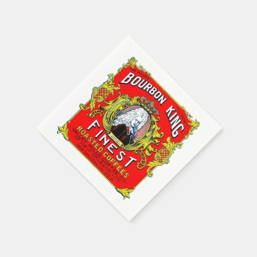 Serviette En Papier Cafés rôtis Bourbon King (Coin)