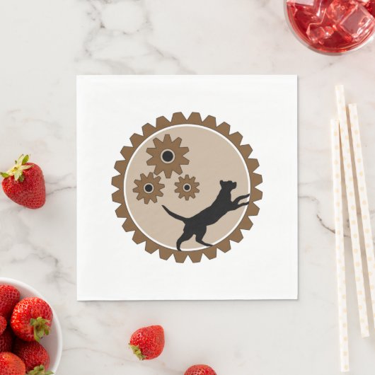 Serviette En Papier cage à moteur pour chien avec roues (En situation)