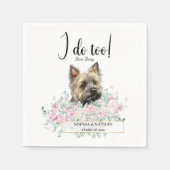 Serviette En Papier Cairn Terrier Chien Mariage Cocktail Serviettes (Devant)