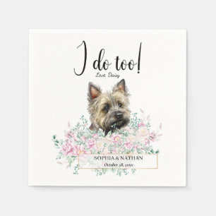 Serviette En Papier Cairn Terrier Chien Mariage Cocktail Serviettes